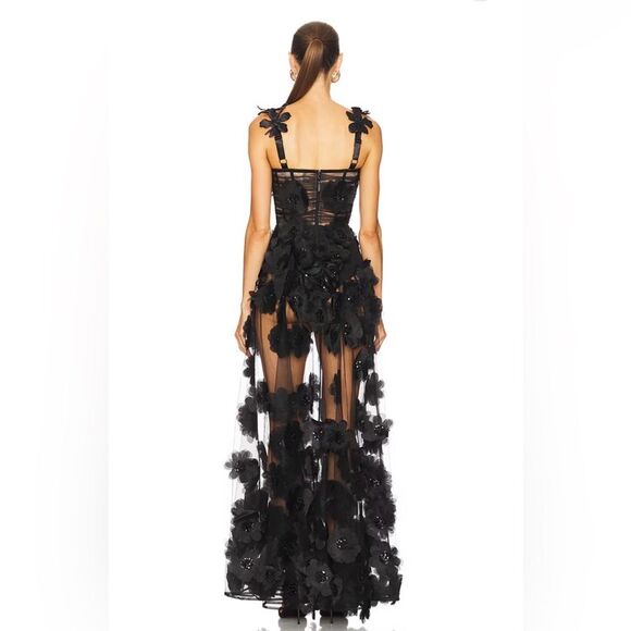 NWOT BRONX AND BANCO Rosalie Noir Gown in Black - Picture 3 of 16